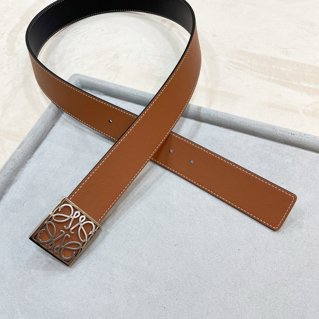 3.8 cm Reversible Calfskin Belt