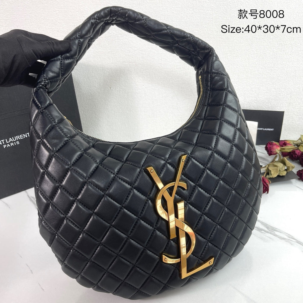 ICARE Large Suede Hobo Bag