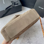 Monogram Messenger Bag | Suede with Tassel Accent