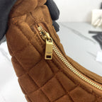 ICARE Large Suede Hobo Bag