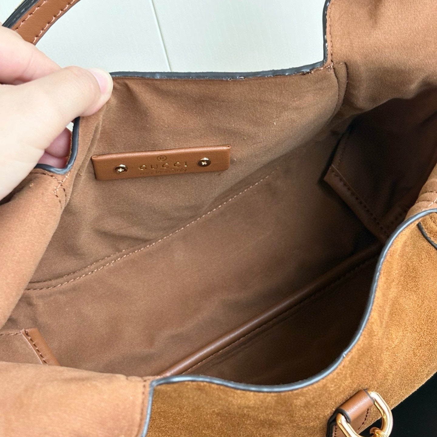 Maxi Suede Shoulder Bag :  Medium