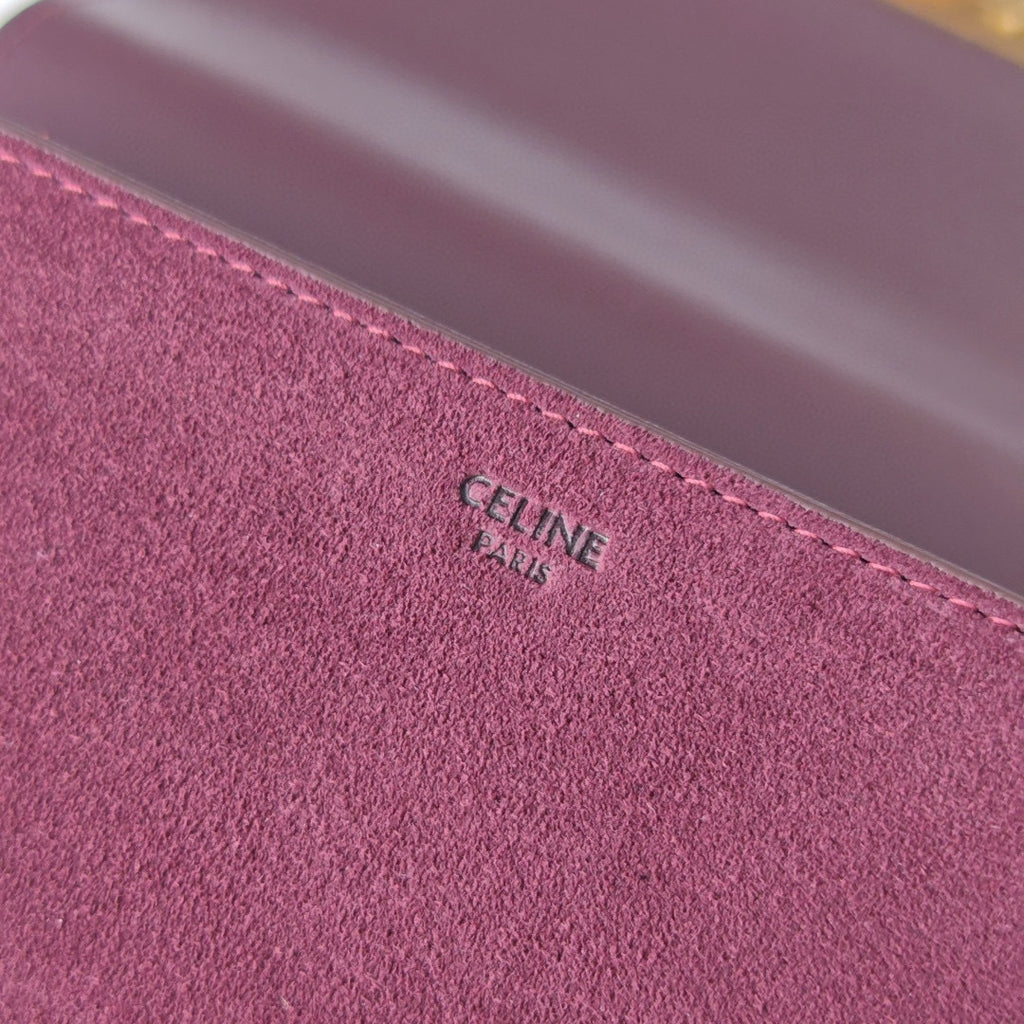Premium Burgundy Flap Shoulder Bag – Suede Finish (Large Size)