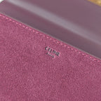 Premium Burgundy Flap Shoulder Bag – Suede Finish (Large Size)