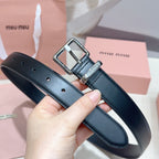 3.0cm Double-Sided Genuine Leather Belt