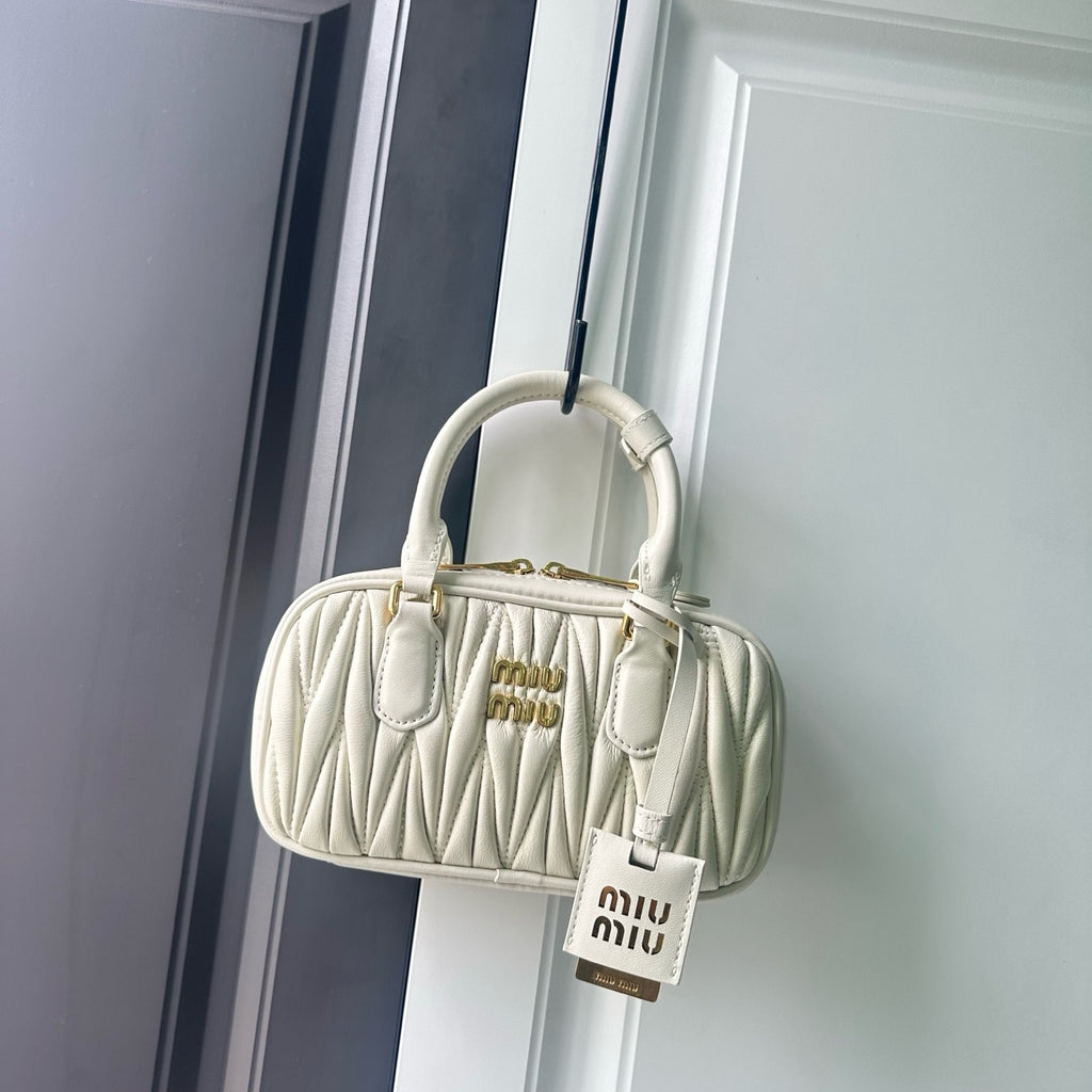 Mini Lambskin Ruched Shoulder Bag