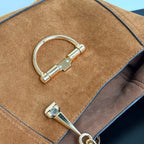 Maxi Suede Shoulder Bag :  Medium