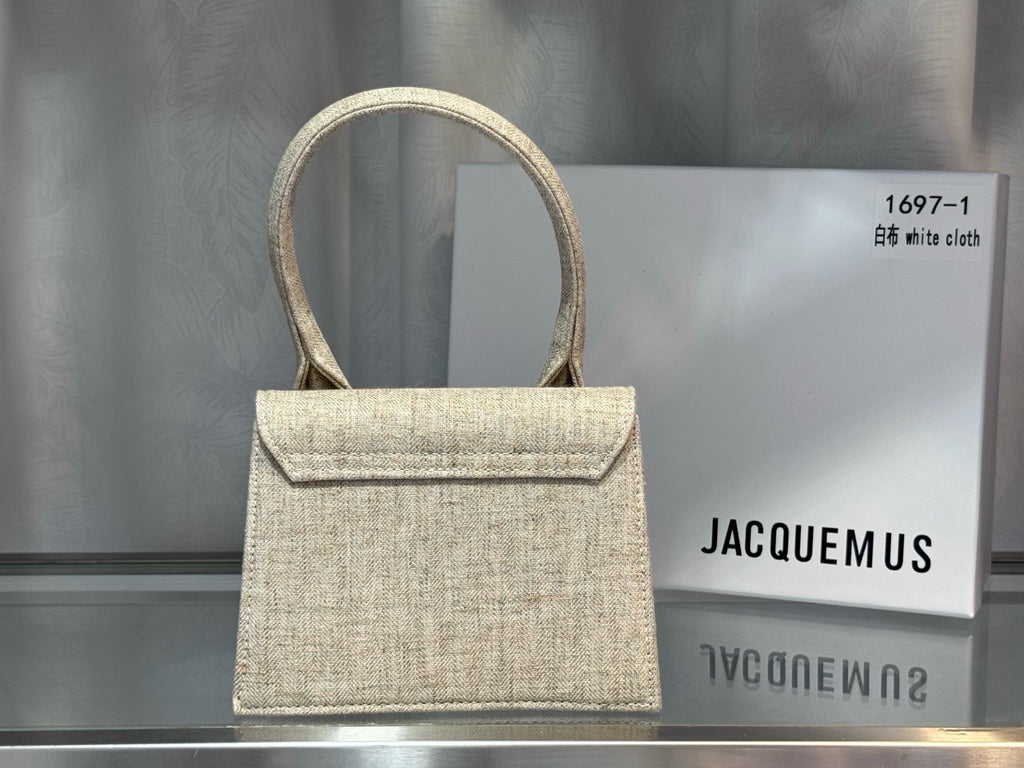 Chic Mini Top Handle Bag | Structured Fabric Design with Bold Logo Detail