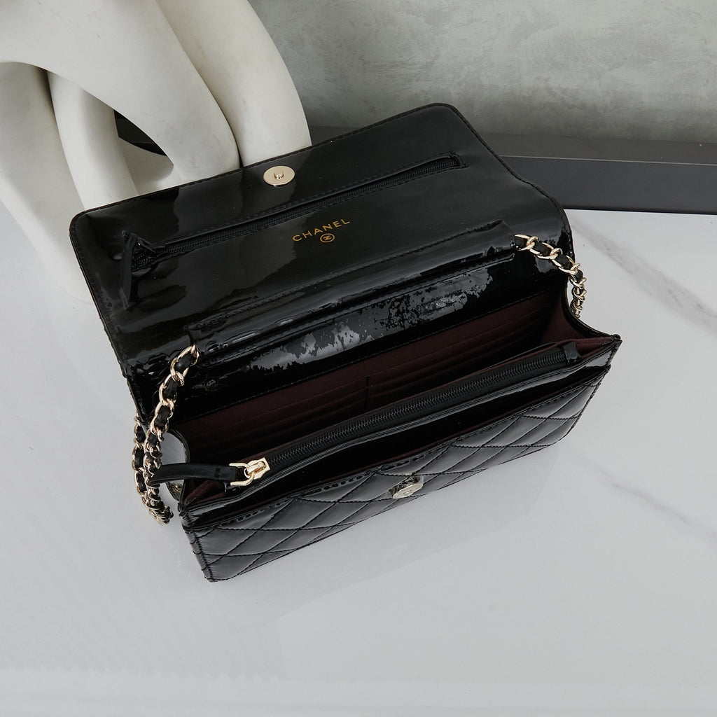 Patent Leather WOC Chain Bag