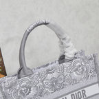 D Book Tote ( Gray Butterfly )