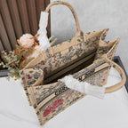 D Book Tote ( Apricot Ocean World )