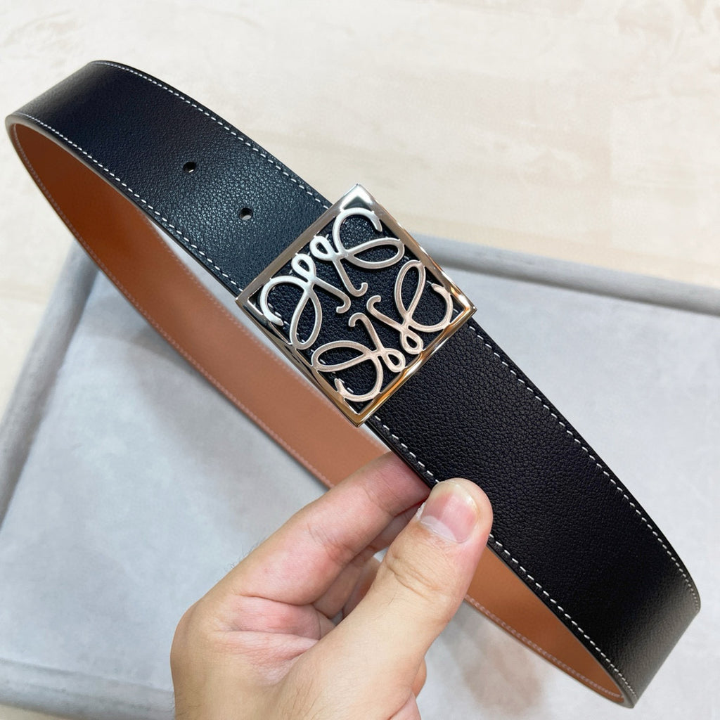 3.8 cm Reversible Calfskin Belt