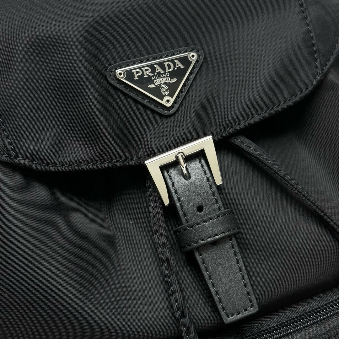 Nylon & Calfskin Backpack