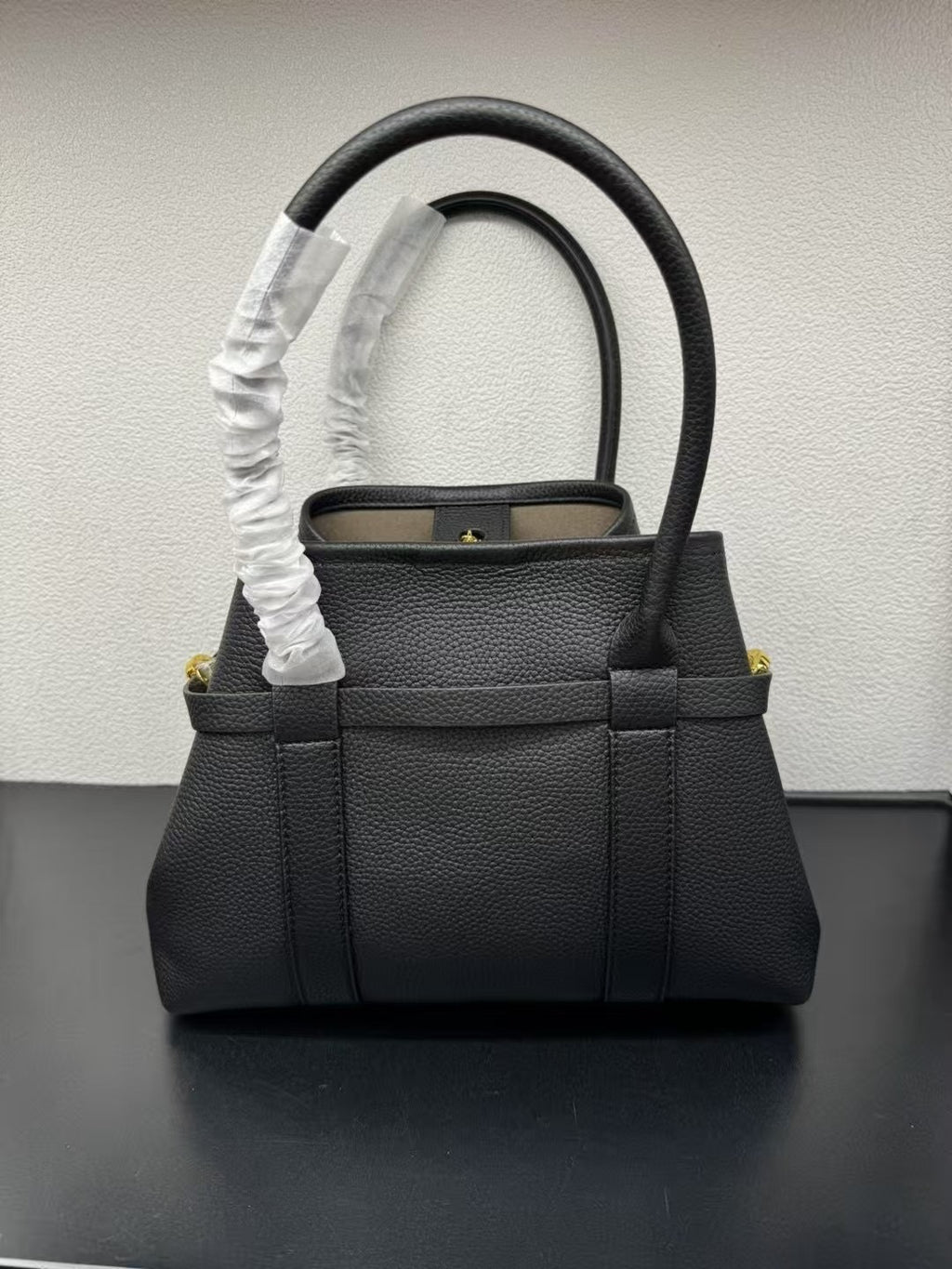 Premium Leather Vintage-Style Top-Handle Tote Bag