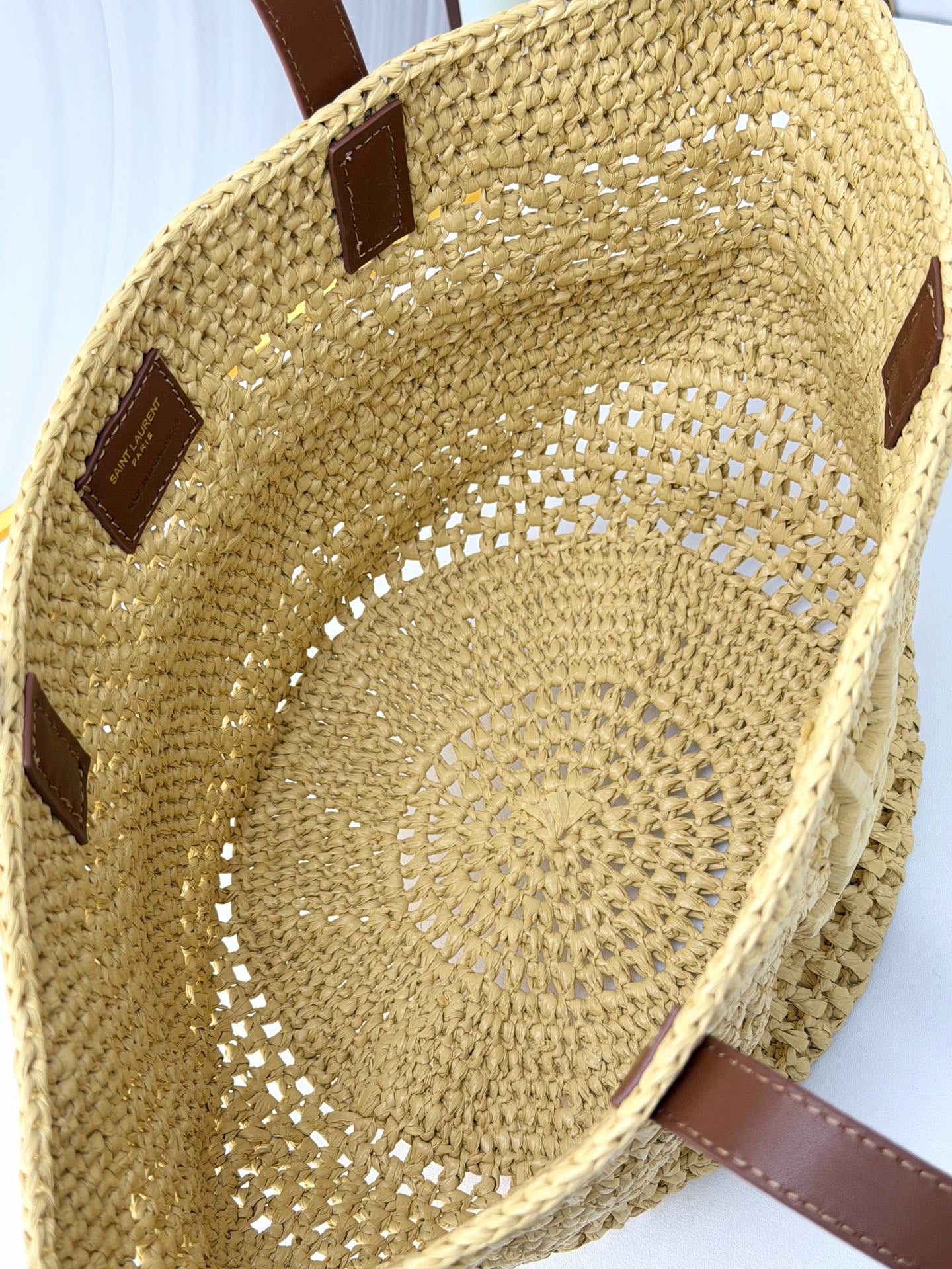 Raffia Woven Basket Bag | Embroidered Straw Tote