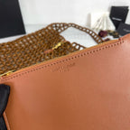 Handwoven Wooden Bead Hobo Bag.