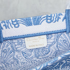 D Book Tote ( light blue butterfly )