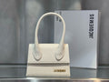 Chic Mini Top Handle Bag | Structured Fabric Design with Bold Logo Detail