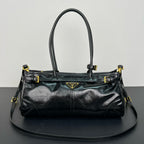 Vintage-Style Oil Wax Leather Tote Bag