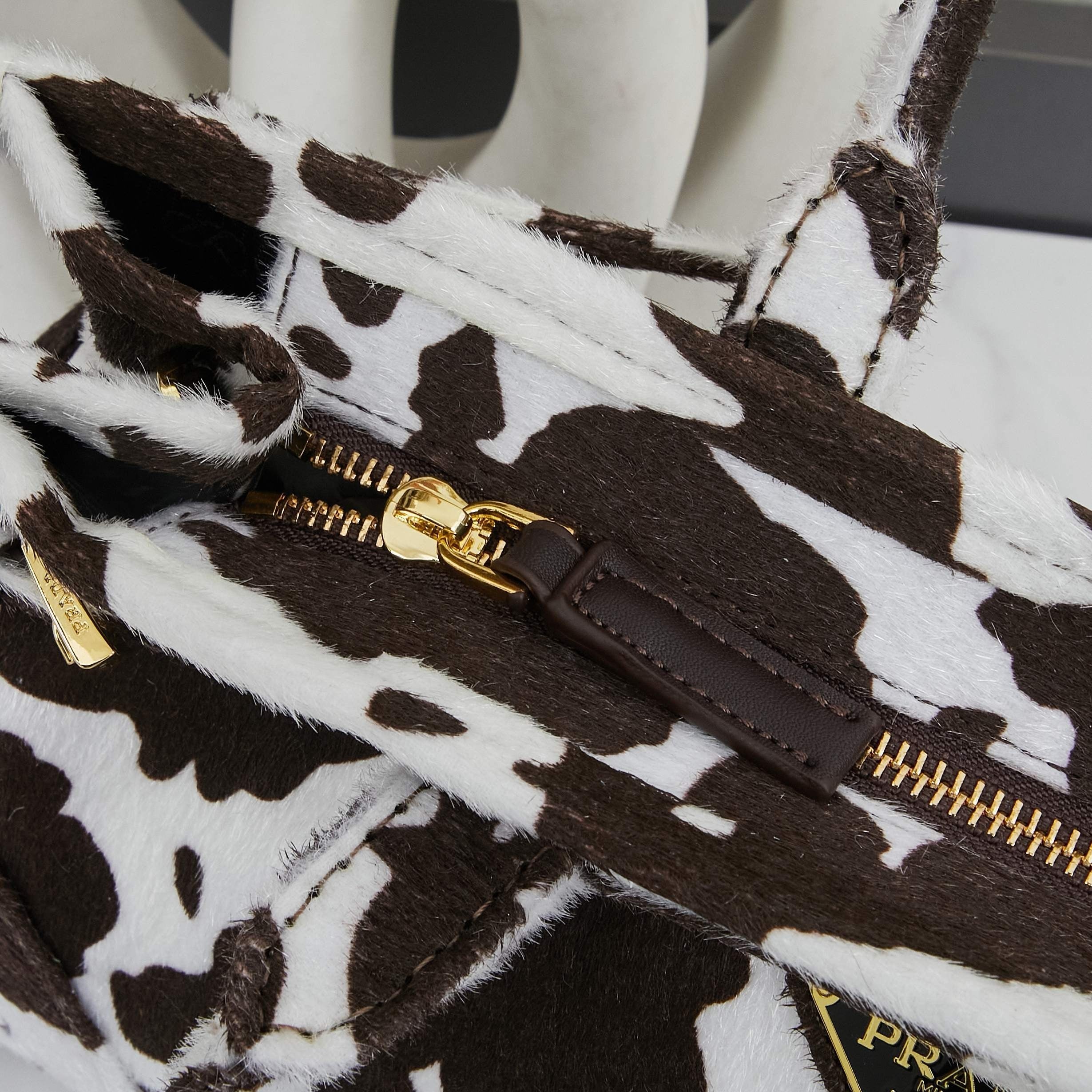 Cowprint Leather Handbag