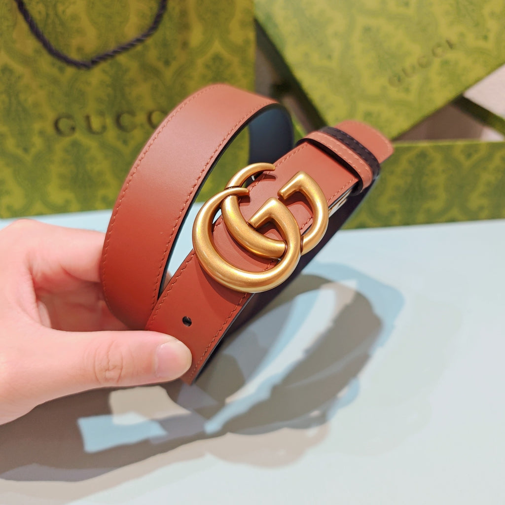 3.0cm Double-Sided Leather Belt
