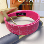 Luxury Wide Logo Headband — Elegant & Versatile
