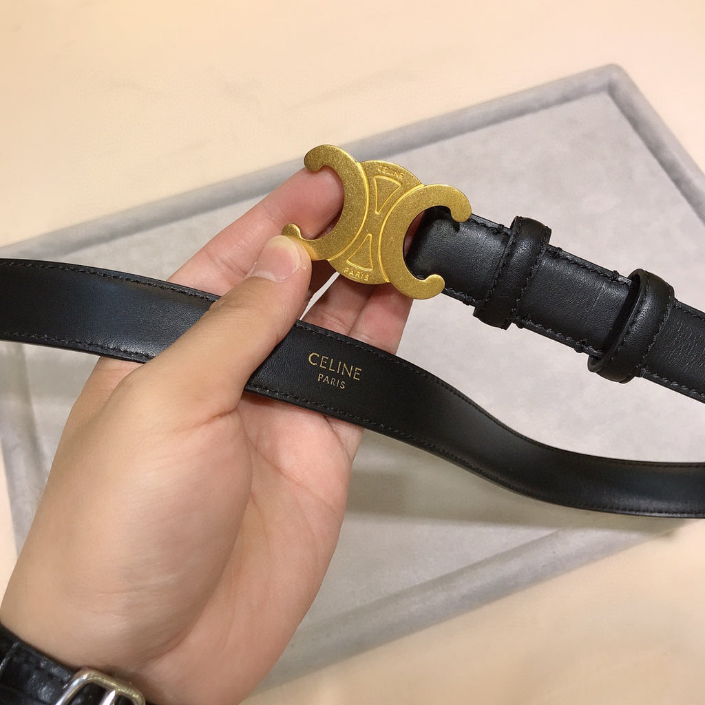 Reversible Taurillon Leather Belt : 2.5 CM
