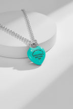 Necklace | Double Heart Tag Pendant