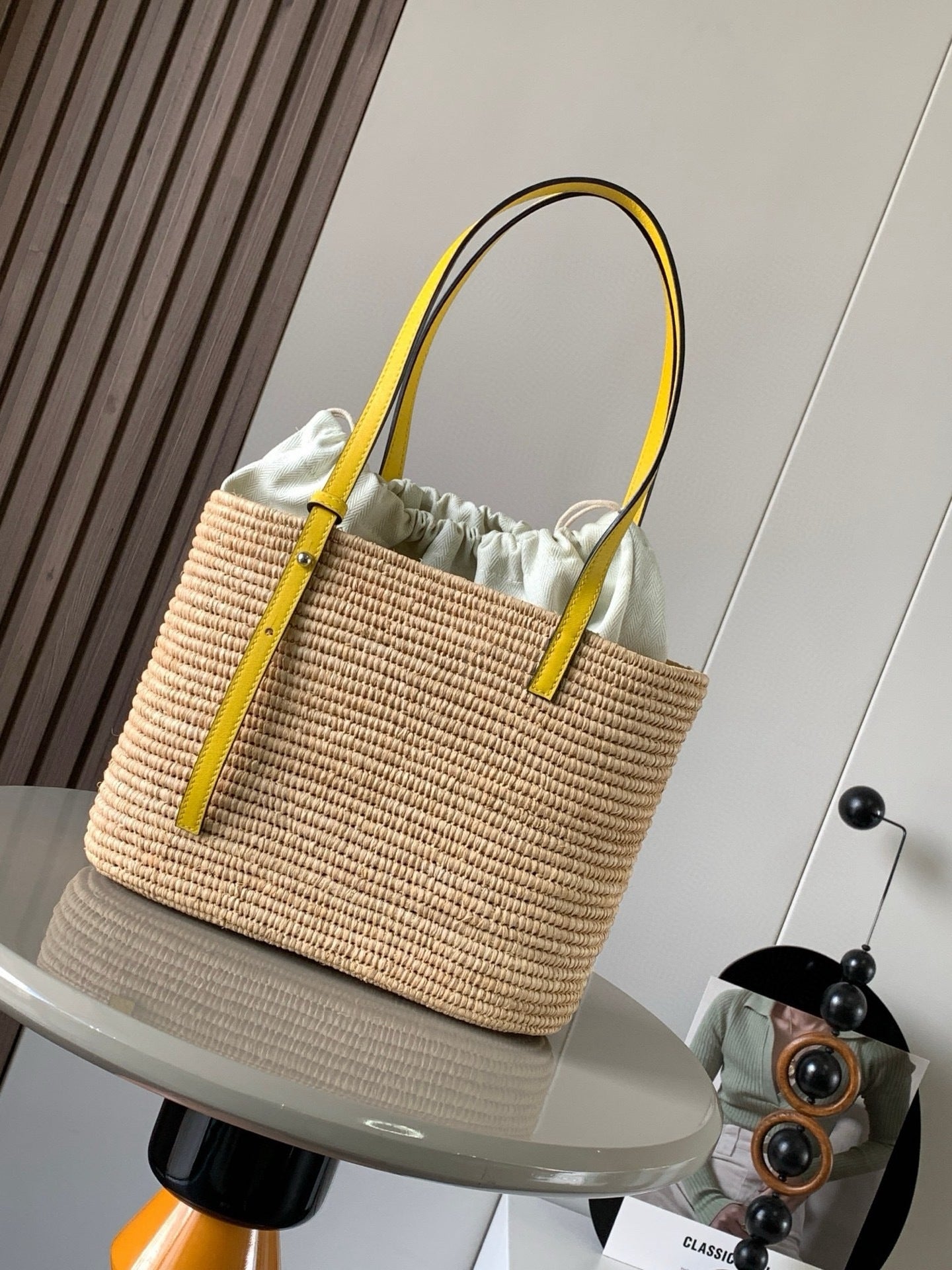 Square Woven Basket Bag –  (Premium Quality)