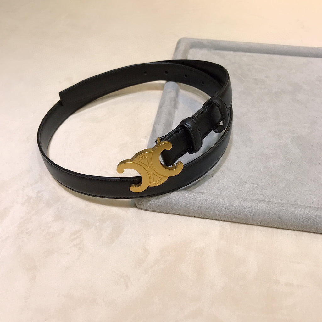 Reversible Taurillon Leather Belt : 2.5 CM