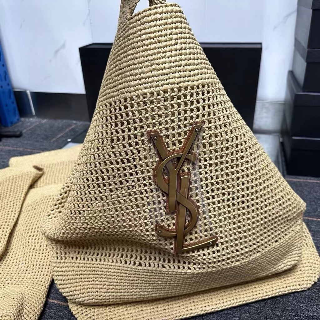 Premium Raffia Woven Tote Bag | Large Summer Shopping Bag