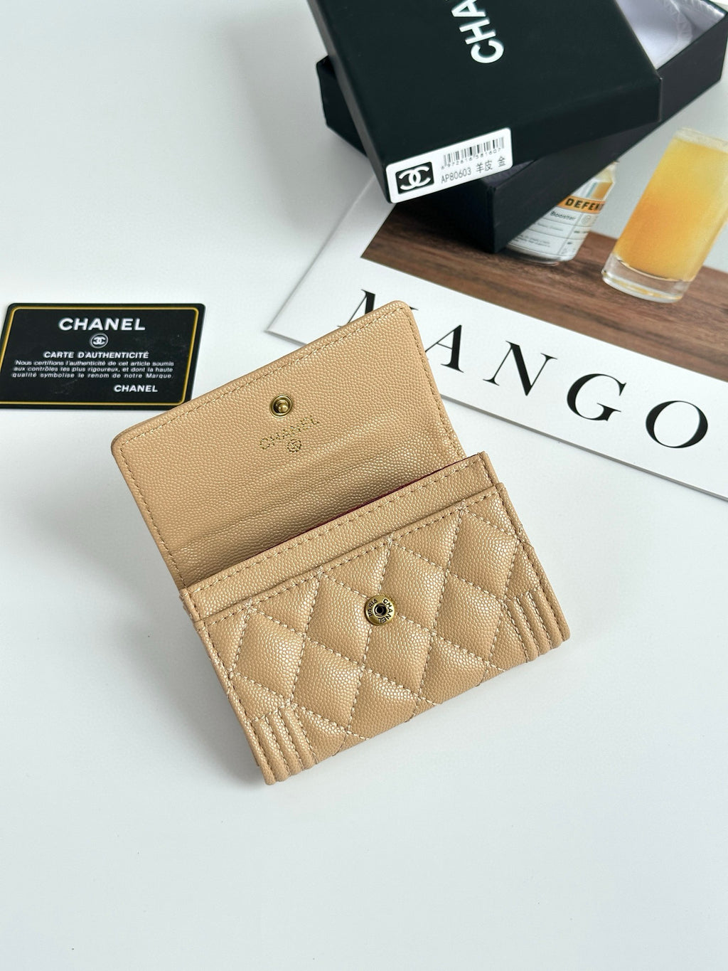 Quilted Card Holder Wallet
