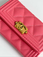 Quilted Card Holder Wallet