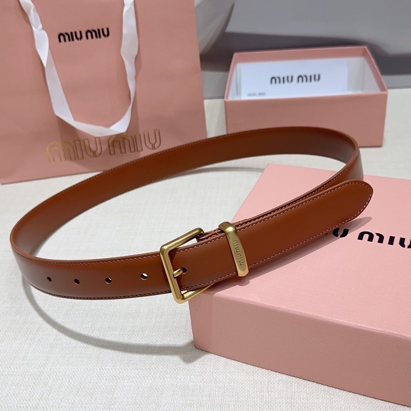 3.0cm Double-Sided Genuine Leather Belt