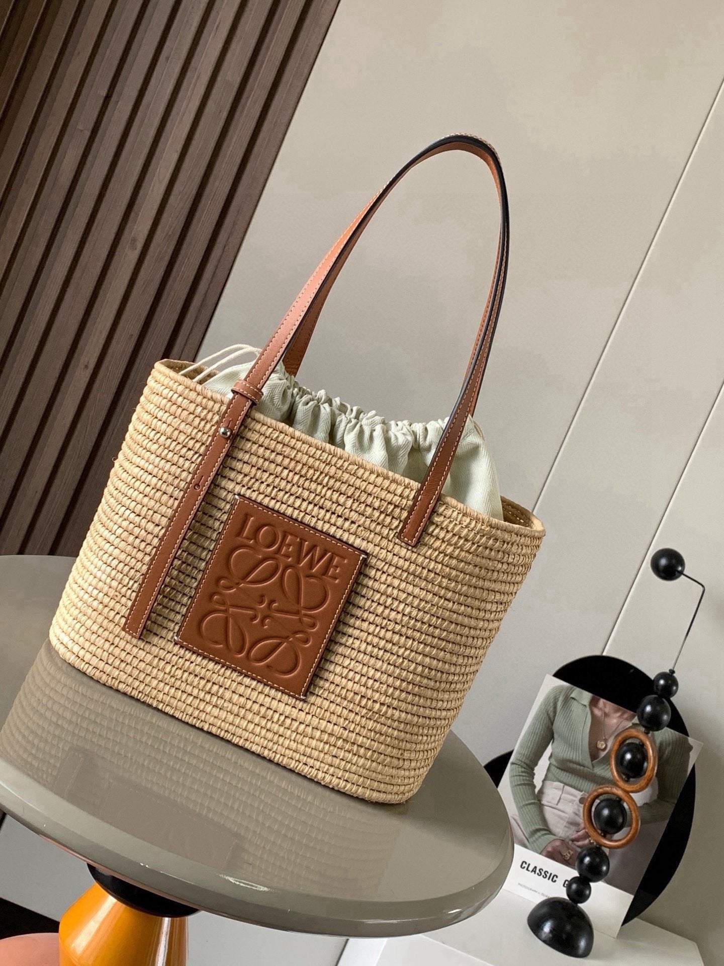 Square Woven Basket Bag –  (Premium Quality)