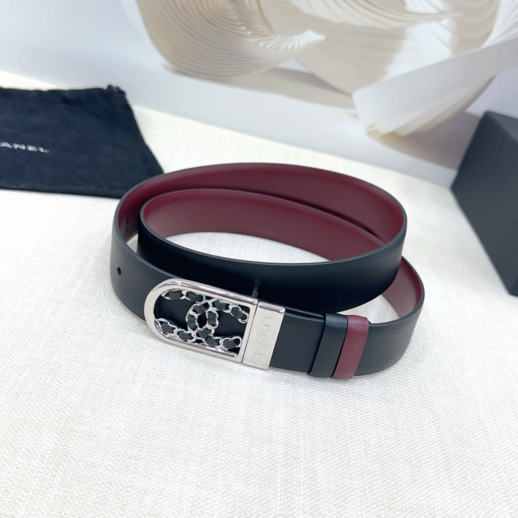 3.0 cm Reversible Leather Belt