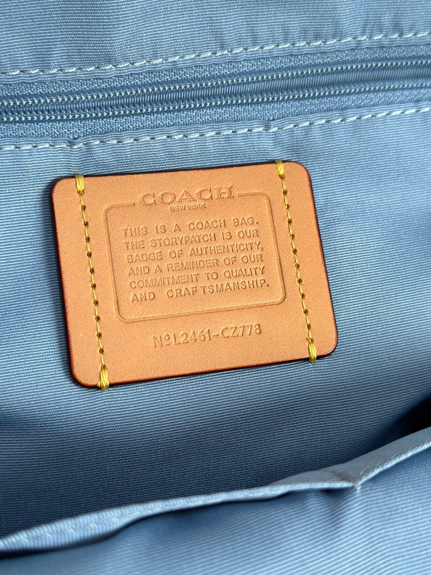 Denim Monogram Backpack, Classic Everyday Style