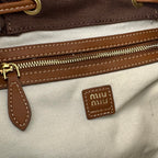 Large Canvas & Leather Backpack – Collegiate Style, 29.5cm
