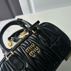 Mini Lambskin Ruched Shoulder Bag