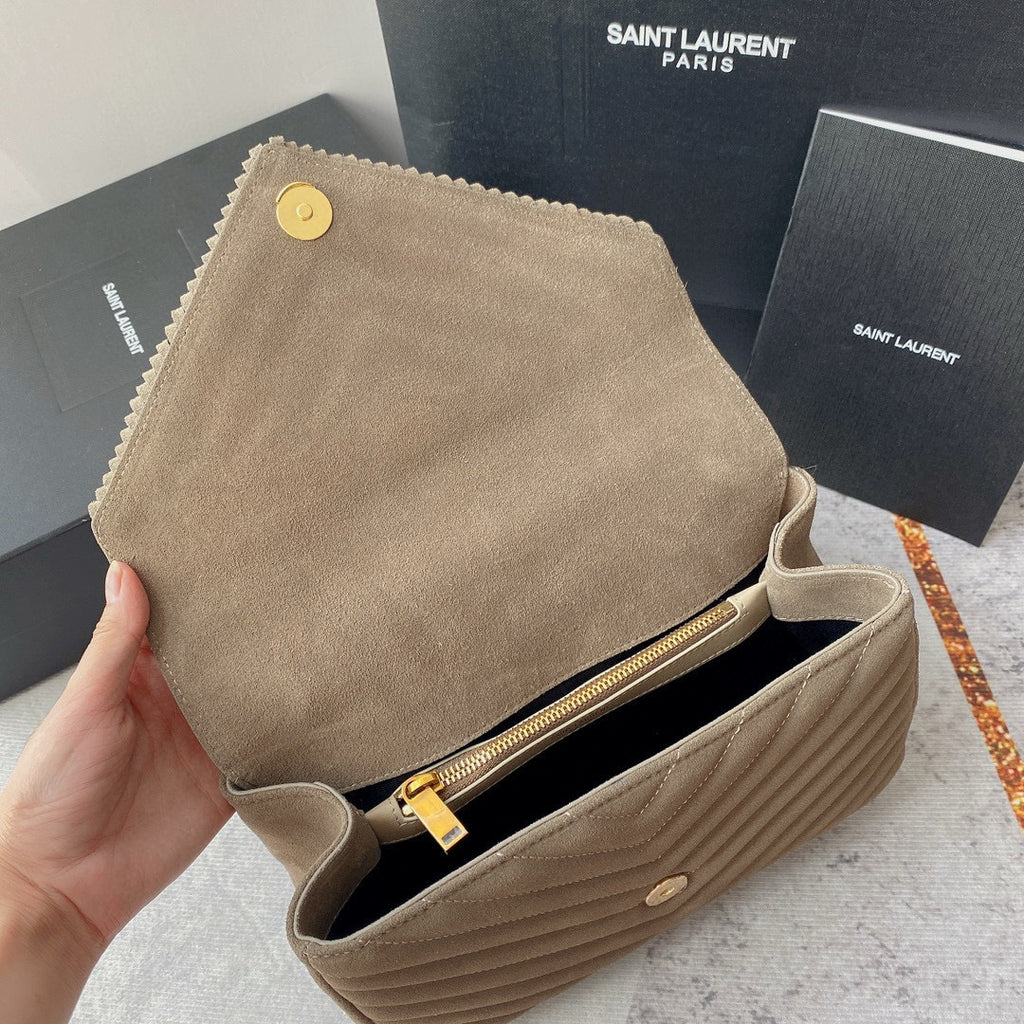 Monogram Messenger Bag | Suede with Tassel Accent