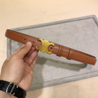 Reversible Taurillon Leather Belt : 2.5 CM