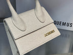 Chic Mini Top Handle Bag | Structured Fabric Design with Bold Logo Detail