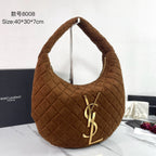 ICARE Large Suede Hobo Bag