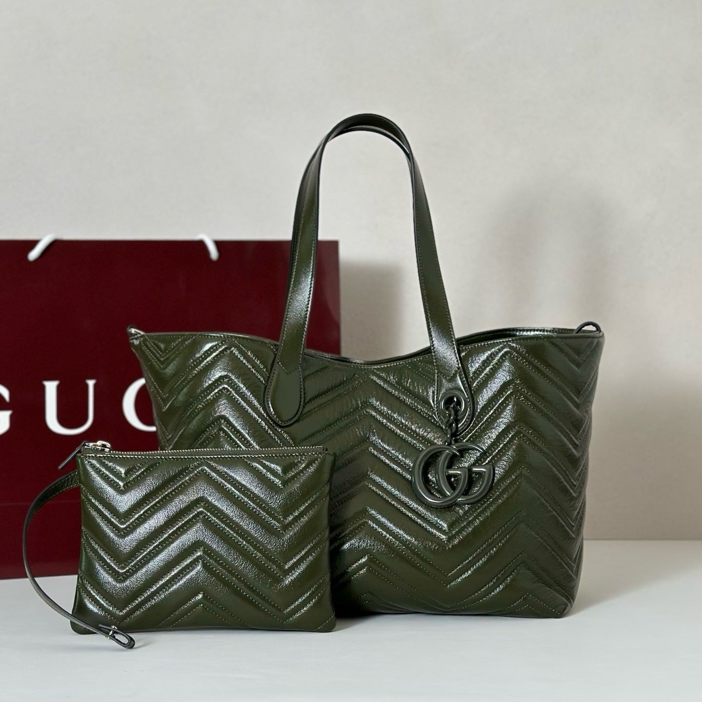 Quilted Leather Tote & Crossbody Bag – (Premium Quality )