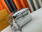 Mirror-Silver Discovery Style Backpack – 30-38cm