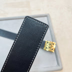 3.8 cm Reversible Calfskin Belt