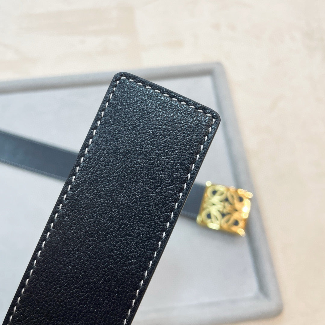 3.8 cm Reversible Calfskin Belt