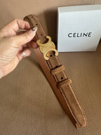 Women’s Suede-Finish Leather Belt — Vintage Inspired Metal Buckle