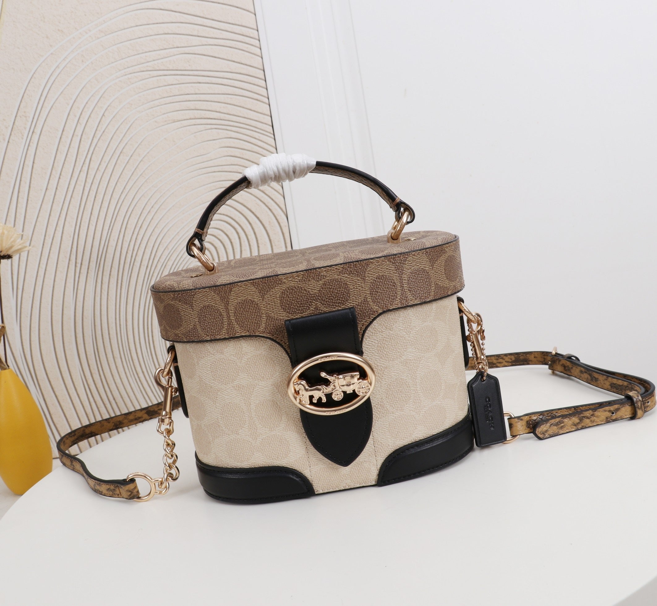 Top Handle Box Bag / Cosmetic Case