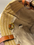 Raffia Handwoven Mini Tote Bag | Moroccan Craft