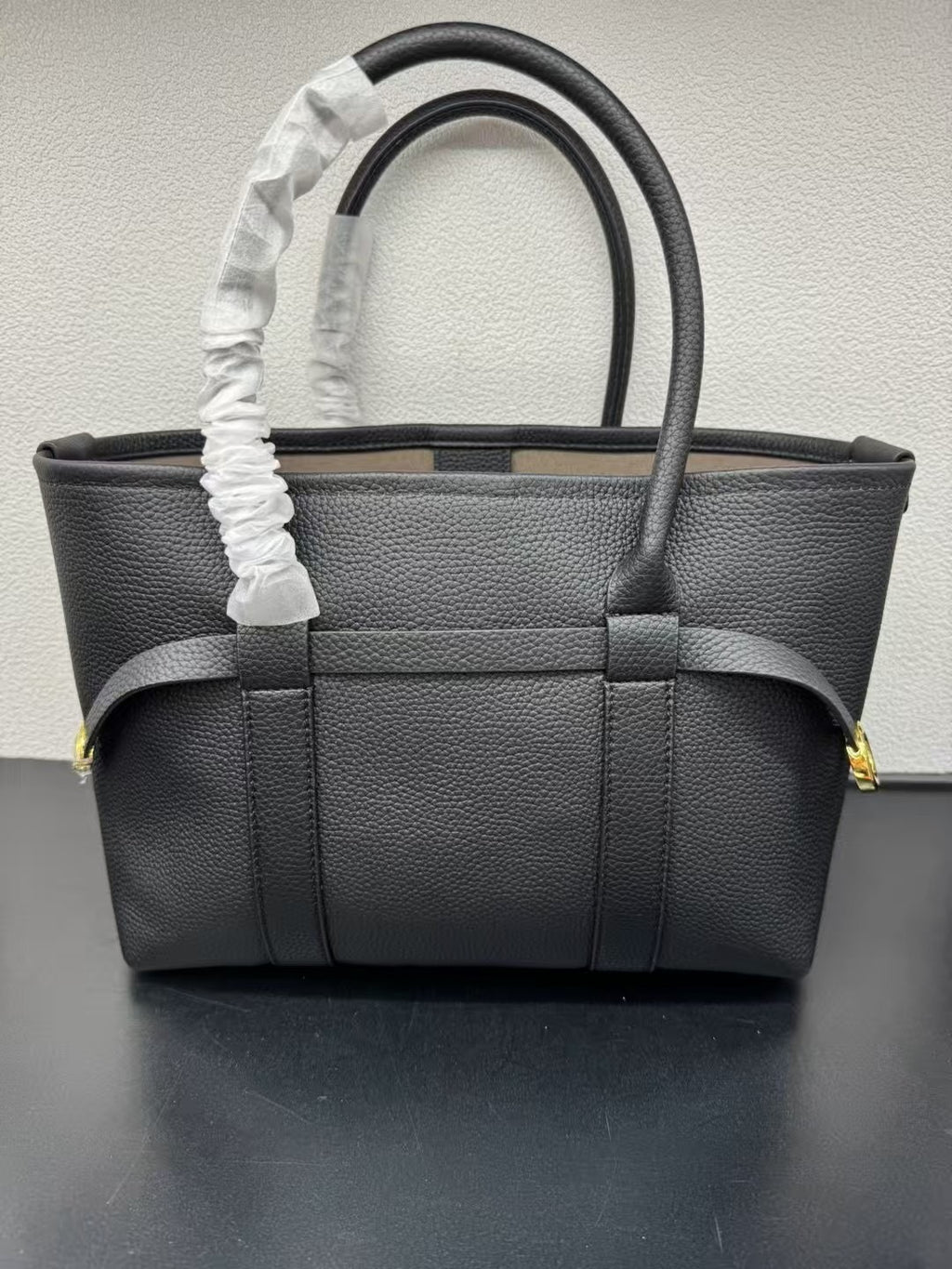 Premium Leather Vintage-Style Top-Handle Tote Bag